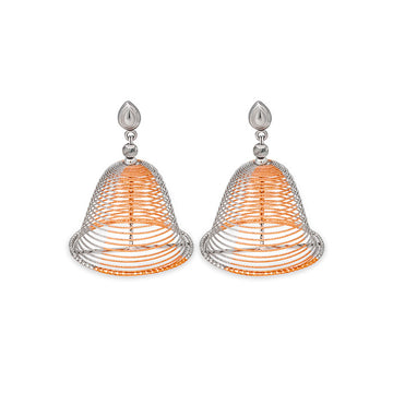 Two Tone Rose Gold Dancing Jhumka