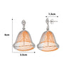 Two Tone Rose Gold Dancing Jhumka