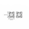 Silver Floral Earrings
