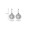 Silver Victorian Coin Earrings