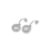 Silver Victorian Coin Earrings