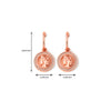 Rose Gold Victorian Coin Earrings