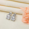 Silver Cube Earrings