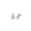 Silver Cube Earrings