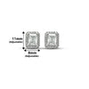 Silver Queen Square Earrings