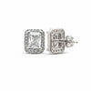 Silver Queen Square Earrings