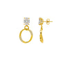 18k Gold Plated Silver Lustrous Earrings