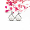 Silver Pearl Drop Earrings
