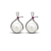 Silver Pearl Drop Earrings