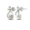 Silver Pearl Drop Earrings