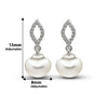 Silver Pearl Fruit Earrings