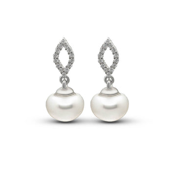 Silver Pearl Fruit Earrings