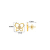 18k Gold Plated Silver Delicate Butterfly Earrings