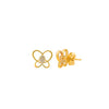18k Gold Plated Silver Delicate Butterfly Earrings