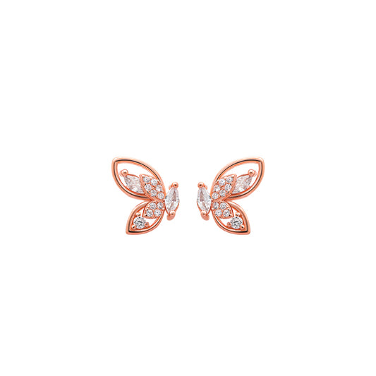 Rose Gold Little Wings Earrings