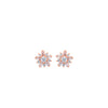 Rose Gold Tiny Bloom Earrings