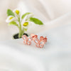 Rose Gold Mini Butterfly Earrings