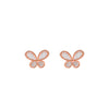Rose Gold Mini Butterfly Earrings