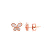 Rose Gold Mini Butterfly Earrings