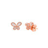 Rose Gold Mini Butterfly Earrings