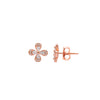 Rose Gold Tiny Petal Earrings