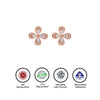 Rose Gold Tiny Petal Earrings