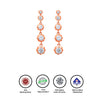 Rose Gold Hanging Drop Earrings