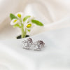Silver Tiny Bloom Earrings