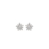Silver Tiny Bloom Earrings