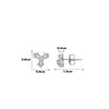 Silver Triora Studs
