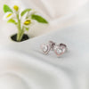 Silver Shiny Heart Studs