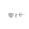 Silver Shiny Heart Studs