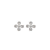Silver Tiny Petal Earrings