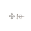 Silver Tiny Petal Earrings