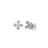 Silver Tiny Petal Earrings