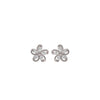 Silver Tiny Periwinkle Earrings