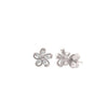 Silver Tiny Periwinkle Earrings