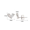 Silver Heart Lit Earrings