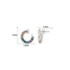 Silver Orbital Glow Earrings (MOP)