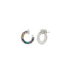 Silver Orbital Glow Earrings (MOP)