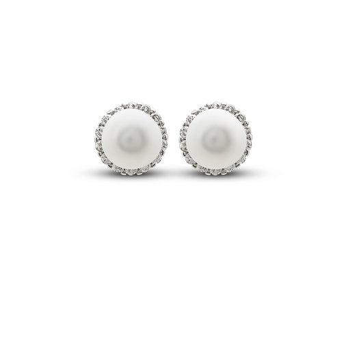 Silver Pearl Shine Earrings