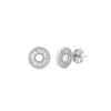 Silver Circle of Light Earrings