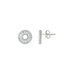 Silver Circle of Light Earrings