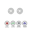 Silver Circle of Light Earrings