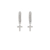 Silver Cross Earrings