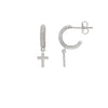 Silver Cross Earrings