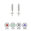 Silver Cross Earrings