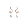 Rose Gold Swirl Earrings