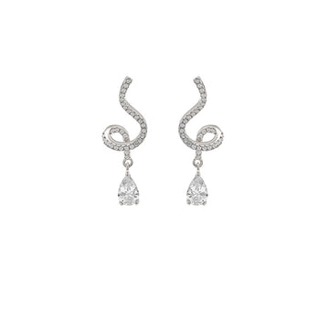 Silver Swirl Earrings