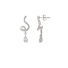 Silver Swirl Earrings